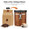 Bincoo Airtight Coffee Canister with Date Tracker - Holds a