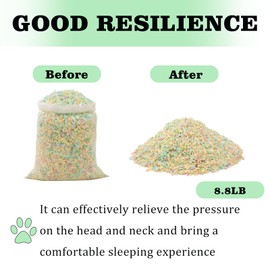 Louis Donné 8.8lbs High Resilience Shredded Memory Foam Filler Bean Bag Ottoman Pouf footrest Refill Replacement Premium Supersoft Stuffing Couch Cushions Pillows Crafts (No Formaldehyde no Glue)