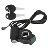 Electric Bike Throttle Grip Kit Speed Handlebars with Blue Font
