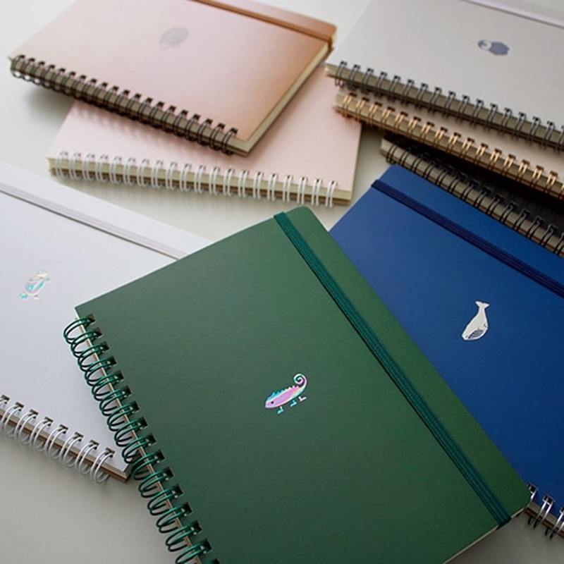 Elcomune Matka PNB-004 Ring Notebook, B6, Squared, One Point, Whale