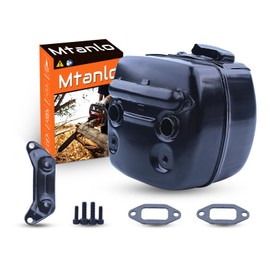 Mtanlo Muffler For Husqvarna 390XP 390 390 385XP Chainsaw Silencer Exhaust 544029104, Muffler, Bracket, Gaskets, Screw.