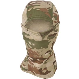 RALSPEC Multicam Camouflage Fleece Lined Balaclava Warm Winter Windproof Thermal Hood Neck Warmer Mask MTP Camo Airsoft Army