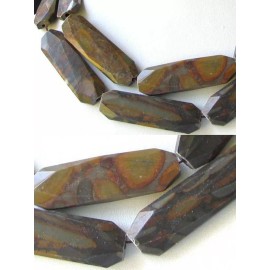 Unbranded Decadent Chocolate Jasper Artcut Bead Strand 109681