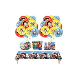 Birthday Party Supplies Birthday Balloons Birthday Party Tableware Party Table Cloth Birthday Plates Cups and Napkins Birthday Decoration