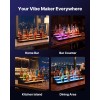 "Acrylic LED Lighted Wine Rack 3-Tier 40-inch Home Bar Shelf