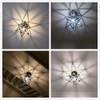Clear Glass Star Flush Mount Moravian 8'' Star Ceiling Light