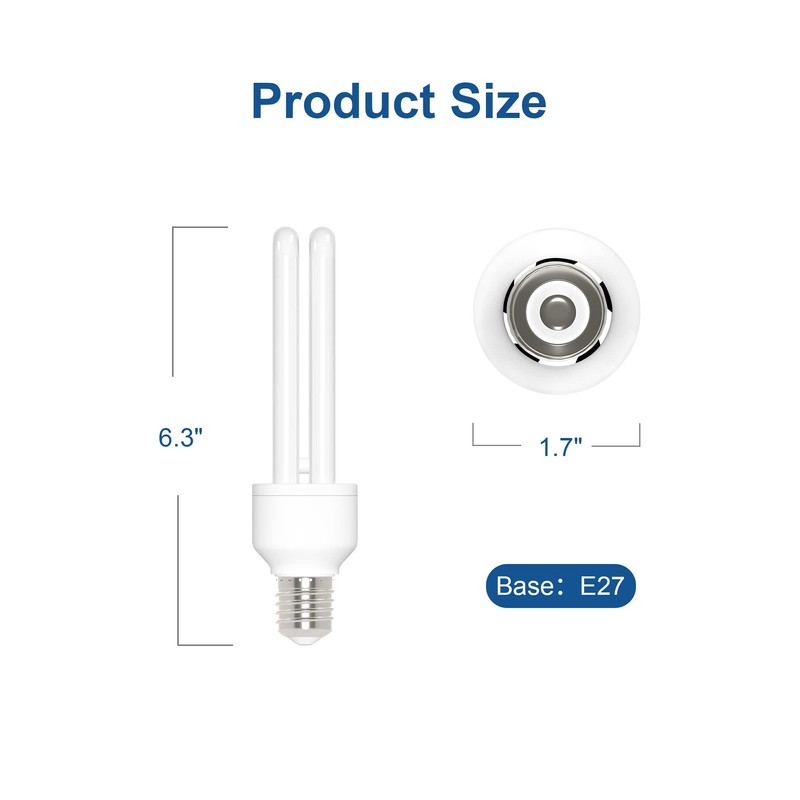 Dichroma E27 15W U Type Replacement Bulb for 15W Bug