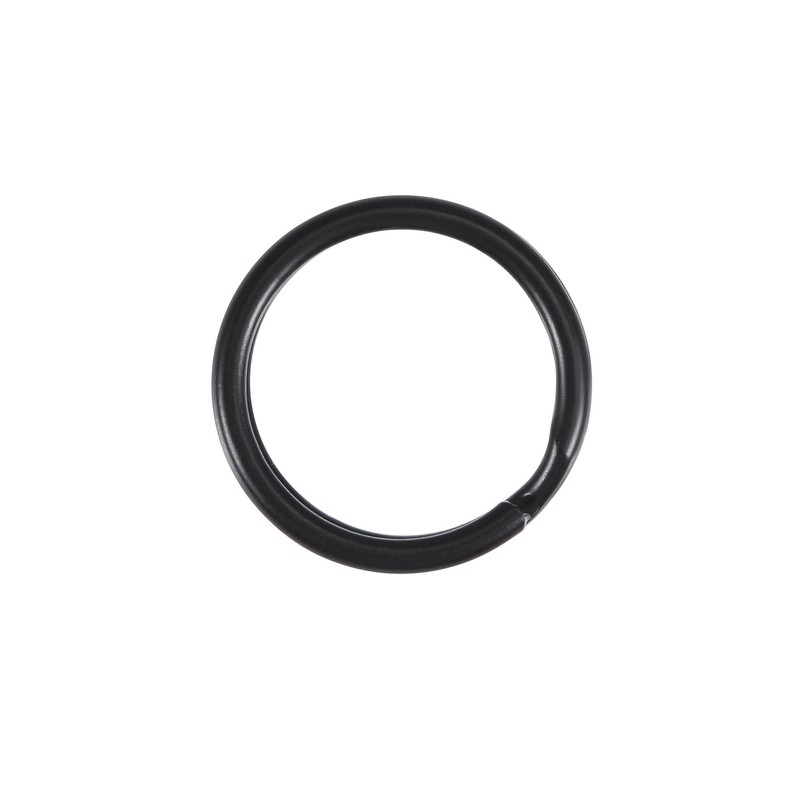 sourcing map Split Key Rings Electrophoresis Paint Iron Lanyard Zip