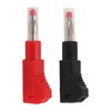 Banana Plugs, 10pcs Black and Red Stackable Banana Plugs Insulated