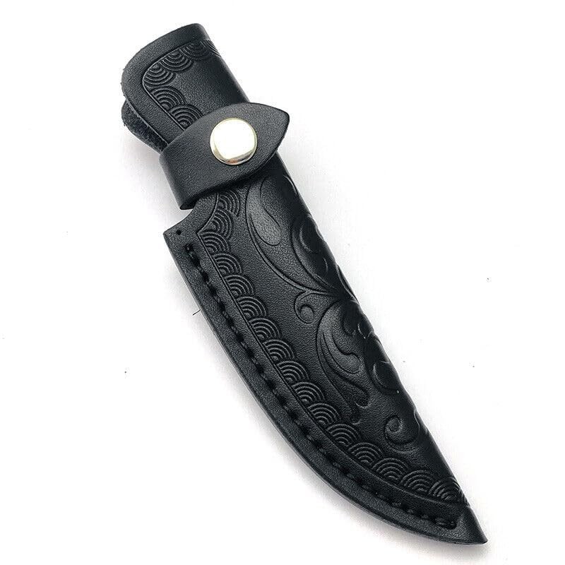 Leather Sheath Fixed Blade Straight Knife Leather Sheath Scabbard Pouch