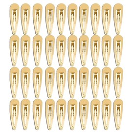 40 Pcs 2 Inch Gold Metal Snap Hair Clips No Slip Hair Barrettes For Women Hair Accessories(Gold)