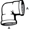 Cornat TEC386000 Chrome Angle 3/8 Inch Internal Thread