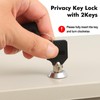 KYODOLED Fireproof Document Box with Key Lock, Small Safe Box