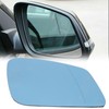 Heated Rearview Mirror Glass Blue Right Replacement for 2 Series