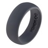 Honor Eternity Ring Men's Silicone Ring Wedding Band (Graphite Grey,