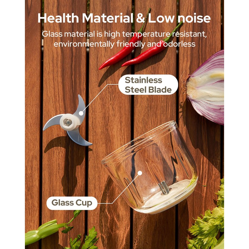 3-in-1 Hand Mixer, hand mixer electric handheld with Garlic Chopper