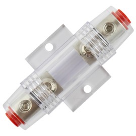 SeKi Mini ANL Fuse Holder Round Transparent up to 25 mm²; Also Suitable for Strip and Blade Fuses; Pack of 1