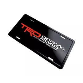 TRD OFF ROAD Embossed Aluminum License Plate Toyota Racing Development Tundra 4R