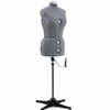 SINGER Female Adjustable Gray Dress Form Fits Sizes 10-18 Pinnable