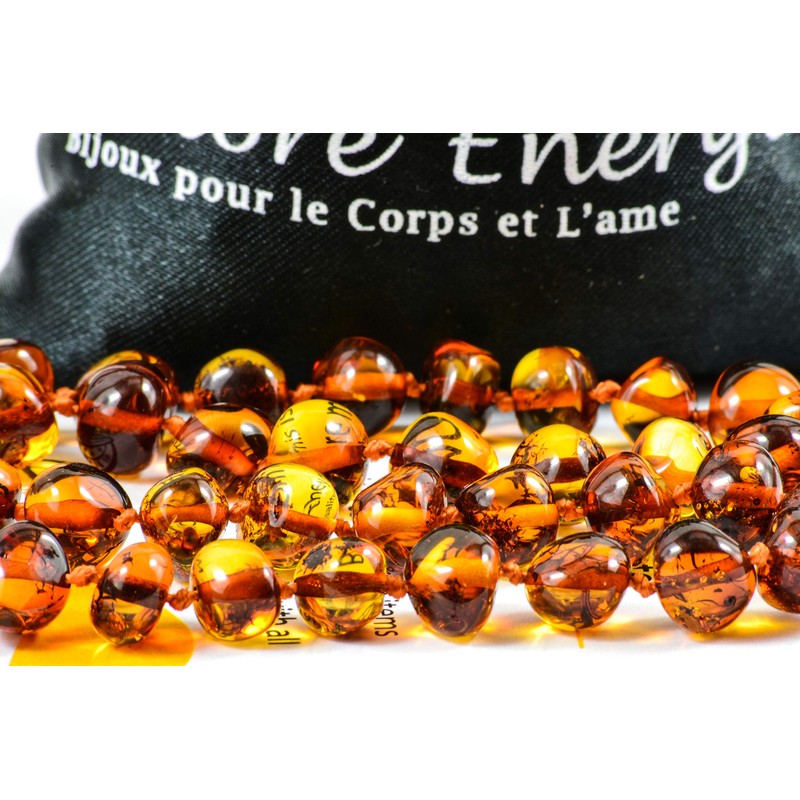 100% Baltic Amber Necklace, Best Quality (Cognac), amber, Amber