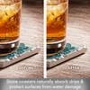 Thirstystone Northpoint Crab 4-Pack Tumbled Tile Stone Coasters with Protective