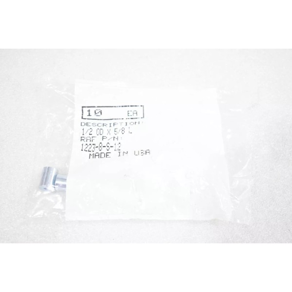 RAF 1223-8-S-12 SPACER, 1/2" STEEL PLATED ZINC, 5/8" LENGTH, (LOT