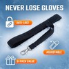 Yipakeh 8-Pack Black Ski Glove Leash