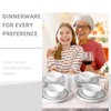 White Plate Set Dishes Set for 8 includes Dinner Plates,Pasta
