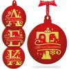 Initial Ornament for Christmas Tree Decorations - 12x10cm - Xmas