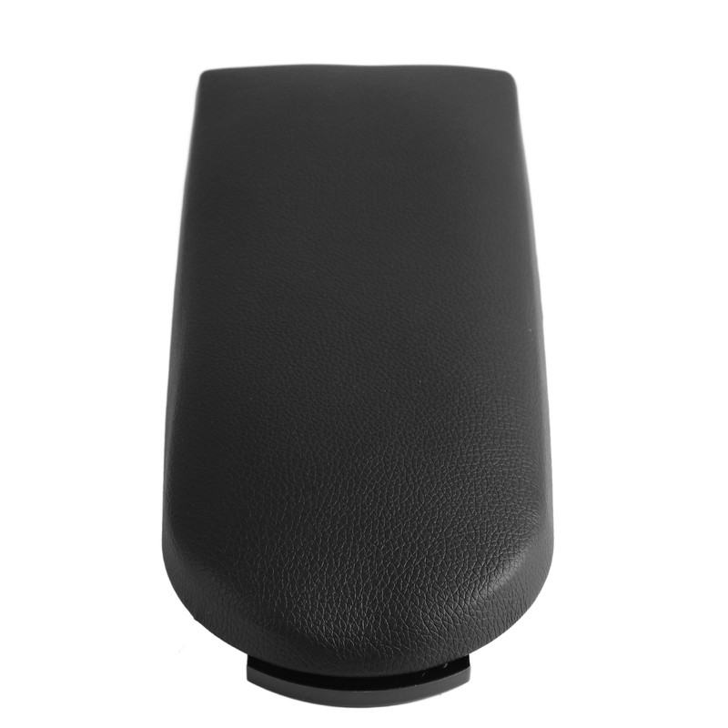 Center Console Armrest Cover PU Leather Black Armrest Protector Lid