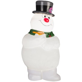 Gemmy Lighted Blow Mold Outdoor Decor Frosty w/Scarf 24" WB, Multi