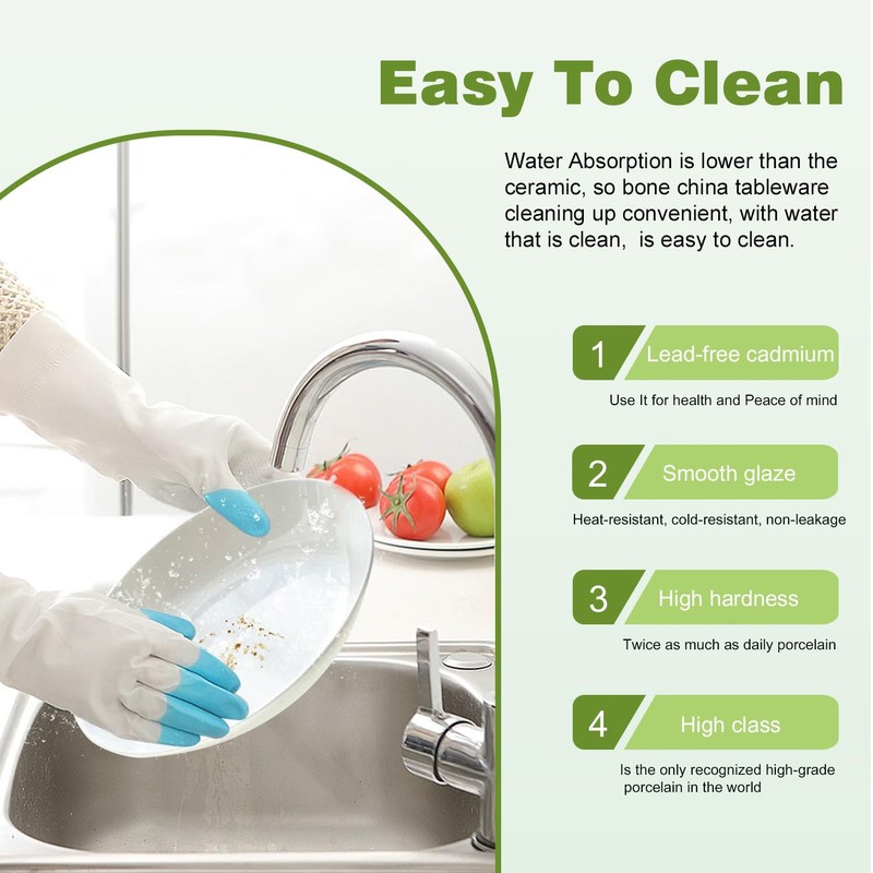 Yoshy 12-Piece White Embossed Mesh Bone China Dinnerware with Lightweight