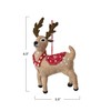Creative Co-Op Handmade Wool Felt Reindeer Ornament with Embroidery on