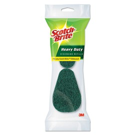Scotch-Brite Soap-Dispensing Dishwand Sponge Refills, 2.9 X 2.2, Green, 2/pack