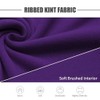 Mens Turtleneck Long Sleeve Shirts Thermal(Purple,X-Large)