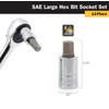 Titan 16156 6-Piece 1/2-Inch Drive SAE Large Hex Bit Socket