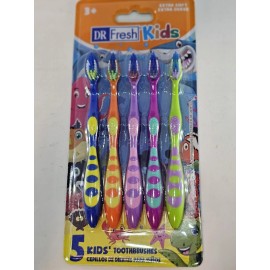 Dr. Fresh Kids Toothbrushes Dr Fresh with Extra Soft Bristles Lot of 3 Packs