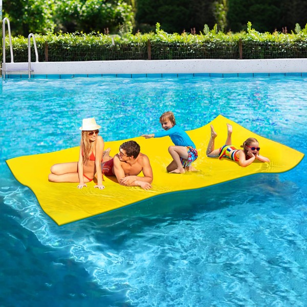 ZIPEAK Lily Pad Floating Mat, 10' x 5' Floating Mat