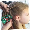 IWOWHERO 2pcs Christmas Hair Ties for Adorable Bowknot Design Festive