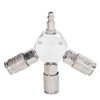 3 Way Air Splitter 1/4 Inch NPT Male Thread 3