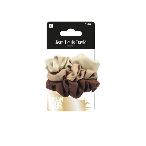 Jean Louis David Satin Hair Scrunchies Elastic Hair Bands -
