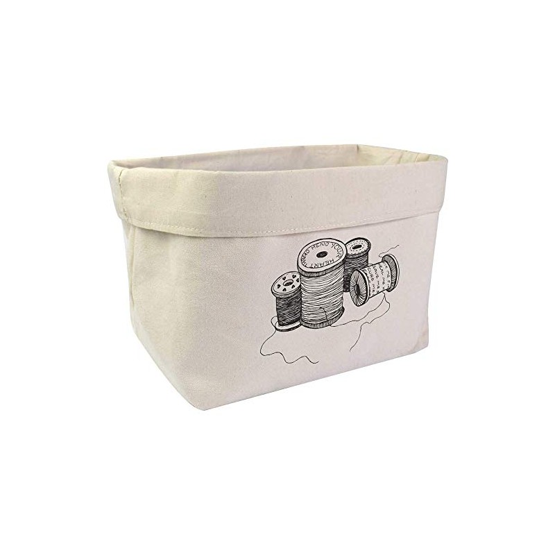 Large 'Cotton Reels & Thread' Canvas Organiser/Storage Bag (OR00003358)