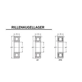 SKF 6001 ZZ Deep Groove Ball Bearing 12 x 28 x 8 mm (Pack of 1)
