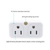 SYCON Adapter Outlet Extender, 2-Prong Mini Wall Plug, Multi Outlet