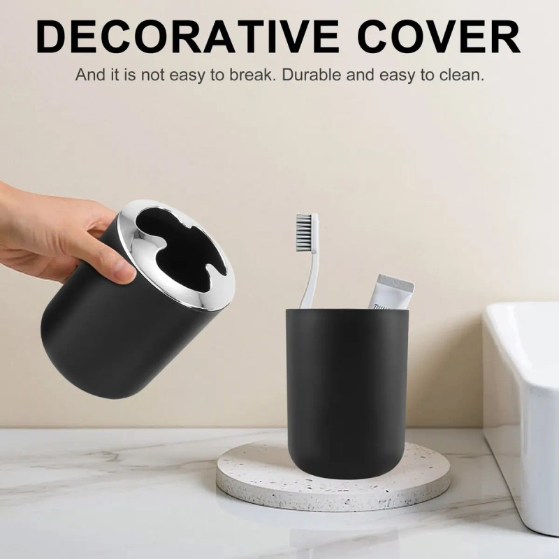 Juego De Accesorios De Baño De Plástico De 4 Piezas,