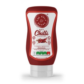The Holy Sauce Sauce Squeeze Bottle - No MSG (Flavors: Mint, Curry, Garlic, PeriPeri, Chili) - Hot Chili Sauce