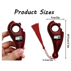 Anlising 1 x Digital Beads Counter, Buddha Beads Counter, Prayer Beads Counter, Prayer Beads Counter, for Active Finger, Meditation, Buddhist Prayer, Relaxation