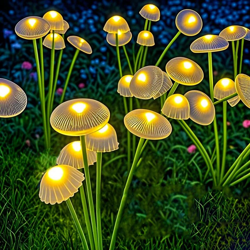 Solar Mushroom Garden Lights for Outdoor Decor – Dual Mode