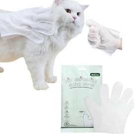 petjanicahome Care Wipes for Dogs & Cats Wet Wipes Dog Cleaning Gloves for Pets Deodorising Wipes for Paws Face Body and Buttocks Cleaning Wipes Massage Gloves