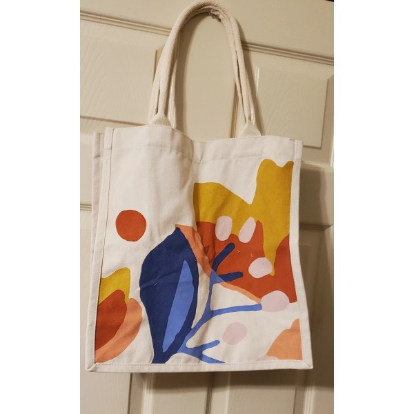 FOSSIL CANVAS Tote Bag Shopping Beach School Over Night Double